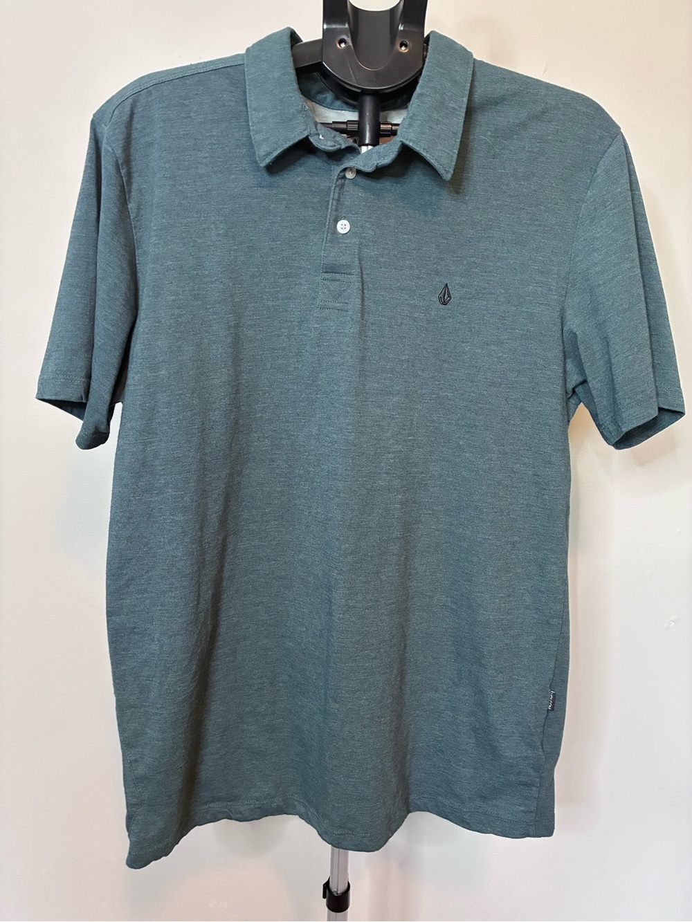 Volcom Heathered Green Polo Shirt Men’s XL Casual Skate Surf Golf